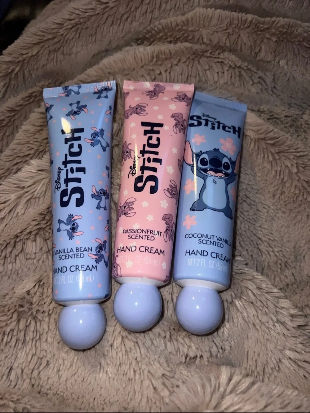 Disney Stitch Hand Cream Lot Vanilla, Passionfruit, & Coconut Vanilla